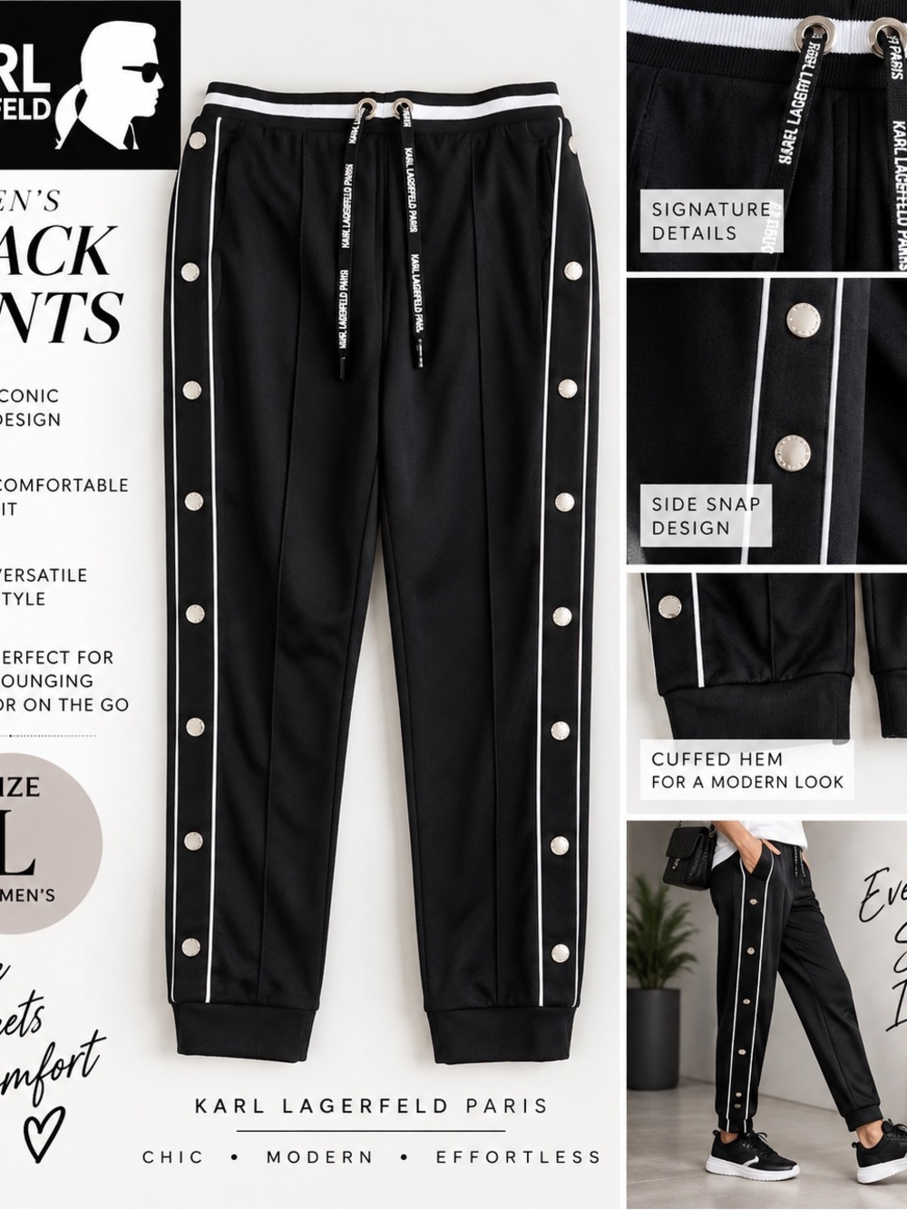 Karl lagerfeld Paris women’s track pants